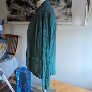 Green and Black Blazer Cardigan